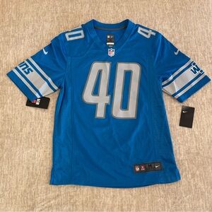 Men’s Size Medium Nike Detroit Lions #40 Jarrad Davis On Field Game Jersey NEW